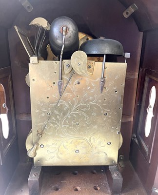 Lot 708 - JOHN TAYLOR, LONDON. A GEORGE III TRIPLE FUSEE VERGE BRACKET CLOCK MOVEMENT IN LATER CASE