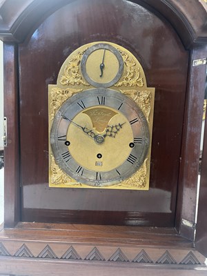 Lot 708 - JOHN TAYLOR, LONDON. A GEORGE III TRIPLE FUSEE VERGE BRACKET CLOCK MOVEMENT IN LATER CASE