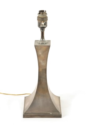 Lot 430 - A GEORGE V SILVER TABLE LAMP