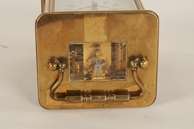 Lot 1062 - A MATTHEW NORMAN BRASS STRIKING CARRIAGE CLOCK