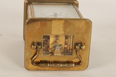 Lot 1062 - A MATTHEW NORMAN BRASS STRIKING CARRIAGE CLOCK