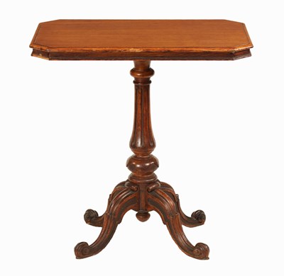 Lot 1224 - A 19TH CENTURY OAK OCCASIONAL TABLE IN THE MANNER OF GILLOWS