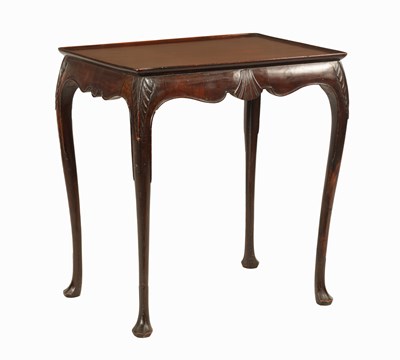 Lot 1169 - A 19TH CENTURY MAHOGANY IRISH STYLE  SILVER TABLE