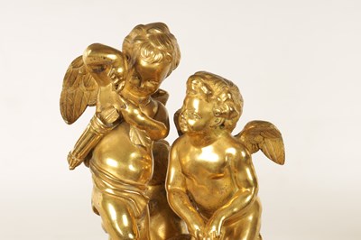 Lot 712 - A 19TH CENTURY FRENCH GILT BRONZE SCULPTURE