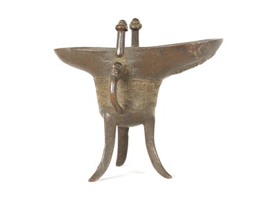 Lot 265 - AN EARLY CHINESE BRONZE CENSER