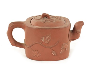 Lot 176 - A CHINESE TERRACOTTA TEAPOT