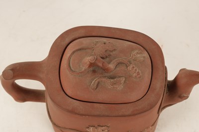 Lot 176 - A CHINESE TERRACOTTA TEAPOT