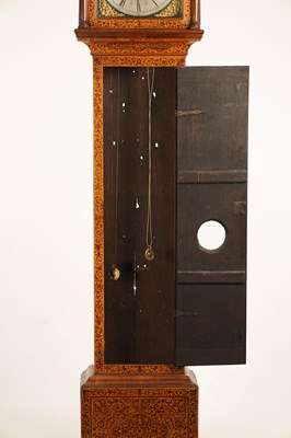 Lot 941 - JOHN. MITCHELL LONDON. AN EARLY 18TH CENTURY WALNUT AND SEAWEED MARQUETRY, EIGHT-DAY LONGCASE CLOCK