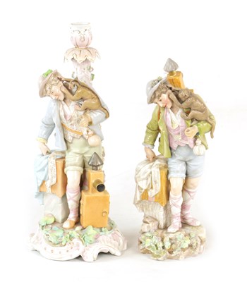 Lot 51 - TWO LATE 19TH-CENTURY DRESDEN-TYPE PORCELAIN FIGURINES