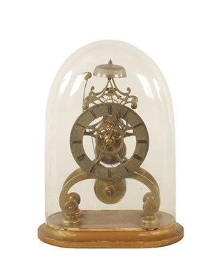 Lot 938 - MAYO AND SON, MANCHESTER. A 19TH CENTURY ENGLISH FUSEE SKELETON CLOCK