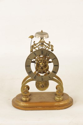 Lot 938 - MAYO AND SON, MANCHESTER. A 19TH CENTURY ENGLISH FUSEE SKELETON CLOCK