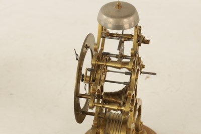 Lot 938 - MAYO AND SON, MANCHESTER. A 19TH CENTURY ENGLISH FUSEE SKELETON CLOCK