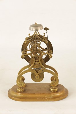 Lot 938 - MAYO AND SON, MANCHESTER. A 19TH CENTURY ENGLISH FUSEE SKELETON CLOCK
