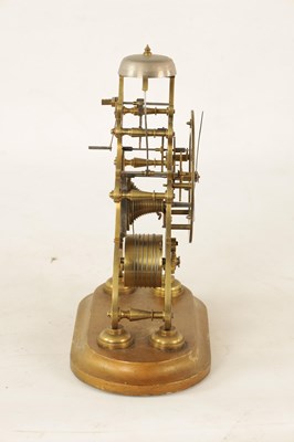 Lot 938 - MAYO AND SON, MANCHESTER. A 19TH CENTURY ENGLISH FUSEE SKELETON CLOCK