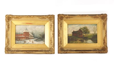 Lot 850 - A PAIR OF 19TH CENTURY DUTCH OIL ON BOARDS