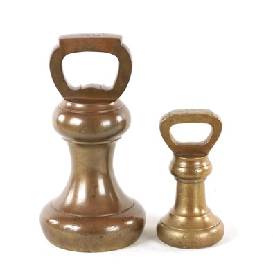 Lot 509 - TWO 19TH CENTURY BELL METAL WEIGHTS