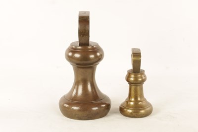 Lot 509 - TWO 19TH CENTURY BELL METAL WEIGHTS