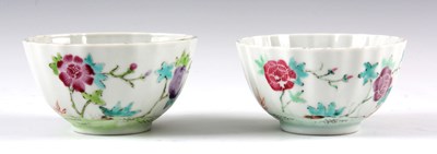 Lot 183 - A PAIR OF 19TH CENTURY CHINESE RIBBED TEA...