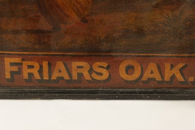 Lot 710 - A 19TH CENTURY PAINTED OAK TAVERN SIGN FOR THE FRIARS OAK