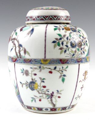 Lot 188 - A 19TH CENTURY FAMILLE ROSE GINGER JAR of...