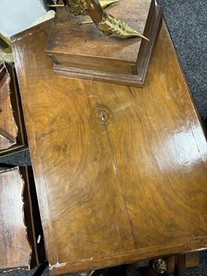 Lot 1302 - A GEORGE I HERRING-BANDED AND FIGURED WALNUT DRESSING CHEST