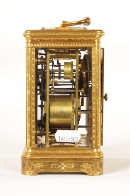 Lot 773 - BOURDIN, PARIS. A FINE EARLY FRENCH GRAND SONNERIE CARRIAGE CLOCK WITH DUPLEX ESCAPEMENT
