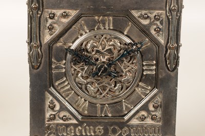 Lot 979 - A RARE AND UNUSUAL FRENCH GOTHIC REVIVAL ‘ANGELUS’ REPEATING CARRIAGE CLOCK