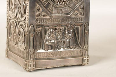 Lot 979 - A RARE AND UNUSUAL FRENCH GOTHIC REVIVAL ‘ANGELUS’ REPEATING CARRIAGE CLOCK