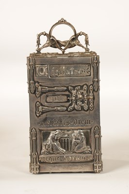 Lot 979 - A RARE AND UNUSUAL FRENCH GOTHIC REVIVAL ‘ANGELUS’ REPEATING CARRIAGE CLOCK