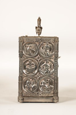 Lot 979 - A RARE AND UNUSUAL FRENCH GOTHIC REVIVAL ‘ANGELUS’ REPEATING CARRIAGE CLOCK