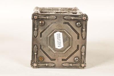 Lot 979 - A RARE AND UNUSUAL FRENCH GOTHIC REVIVAL ‘ANGELUS’ REPEATING CARRIAGE CLOCK