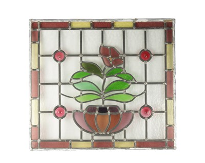 Lot 187 - A 19TH CENTURY STAINED GLASS WINDOW