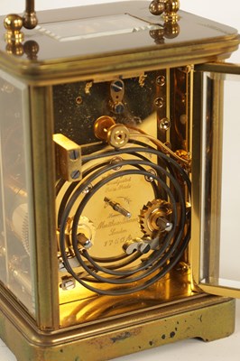 Lot 1079 - A MATTHEW NORMAN STRIKING CARRIAGE CLOCK