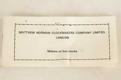 Lot 1079 - A MATTHEW NORMAN STRIKING CARRIAGE CLOCK