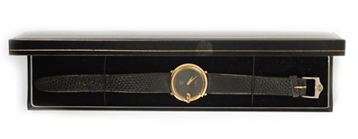 Lot 96 - A GOLD PLATED GUCCI WRISTWATCH