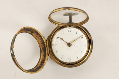 Lot 392 - SAMUEL THORNDIKE, IPSWICH. A GEORGE III PAIR CASED VERGE POCKET WATCH