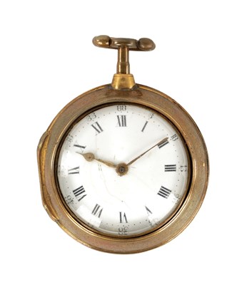 Lot 393 - THOMAS CHAPPELL, LONDON. A GEORGE III PAIR CASED VERGE POCKET WATCH