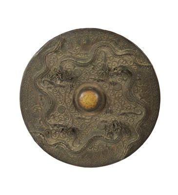 Lot 167 - AN 18TH/19TH CENTURY CHINESE CAST BRONZE GONG