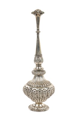 Lot 306 - AN 18TH/19TH CENTURY EASTERN SILVER ROSEWATER SPRINKLER