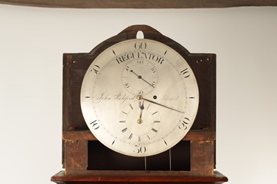 Lot 450 - JOHN PICKFORD, LIVERPOOL. A 19TH CENTURY FLAME MAHOGANY REGULATOR LONGCASE CLOCK