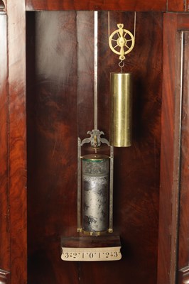 Lot 450 - JOHN PICKFORD, LIVERPOOL. A 19TH CENTURY FLAME MAHOGANY REGULATOR LONGCASE CLOCK
