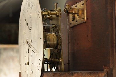Lot 450 - JOHN PICKFORD, LIVERPOOL. A 19TH CENTURY FLAME MAHOGANY REGULATOR LONGCASE CLOCK