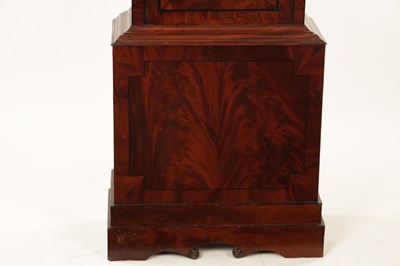 Lot 450 - JOHN PICKFORD, LIVERPOOL. A 19TH CENTURY FLAME MAHOGANY REGULATOR LONGCASE CLOCK