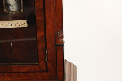 Lot 450 - JOHN PICKFORD, LIVERPOOL. A 19TH CENTURY FLAME MAHOGANY REGULATOR LONGCASE CLOCK