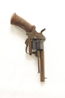 Lot 482 - A SMALL 19TH CENTURY PINFIRE REVOLVER