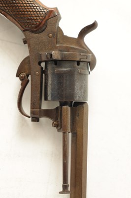 Lot 482 - A SMALL 19TH CENTURY PINFIRE REVOLVER