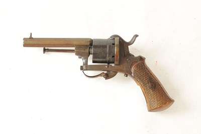 Lot 482 - A SMALL 19TH CENTURY PINFIRE REVOLVER