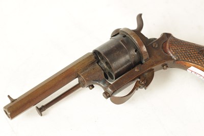 Lot 482 - A SMALL 19TH CENTURY PINFIRE REVOLVER