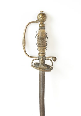 Lot 476 - AN 18TH CENTURY CHILD'S HILTED SMALL SWORD