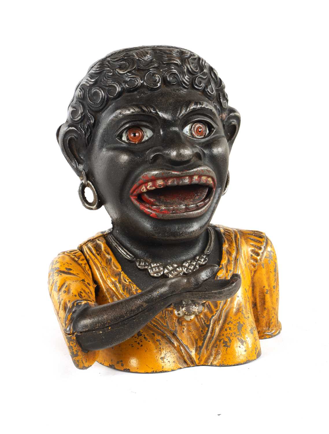 Lot 583 - AN EARLY 20TH-CENTURY CAST IRON 'DINAH' MONEY BOX